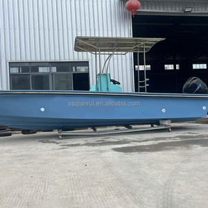 Venta al por Mayor de Barcos de Pesca de Casco Abierto de 5-7m, Embarcación de Fibra de Vidrio Resistente Estilo <span class=keywords><strong>Panga</strong></span> para Pesca Marina y Transporte, Logotipo Personalizado Disponible - Product Image 1
