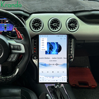 Autoradio Android Krando 14,5 pouces style Tesla pour Ford Mustang 2015 - 2021, lecteur multimédia de voiture, CarPlay sans fil, 128 Go