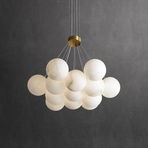 <span class=keywords><strong>Lampadario</strong></span> in alabastro color crema stile nordico per <span class=keywords><strong>camera</strong></span> <span class=keywords><strong>da</strong></span> <span class=keywords><strong>letto</strong></span> e studio, lampada creativa per hall di hotel e scale, finitura in marmo per soffitto - Product Image 1