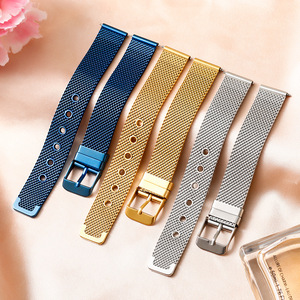 Cinturino in maglia milanese di super qualità in acciaio inossidabile con fibbia ad ardiglione per orologi <span class=keywords><strong>DW</strong></span> da uomo e da <span class=keywords><strong>donna</strong></span>, 10-22mm - Product Image 3