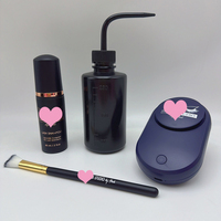 Organische Wimperverlenging Bubble Shampoo ph 7 Kit Verpakking Kit 100ml Waterfles in Bulk Private Label logo