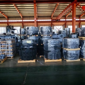 Plateforme sur chenilles personnalisée avec blocs de caoutchouc 35T, châssis en acier et moteur <span class=keywords><strong>hydraulique</strong></span> - Product Image 1