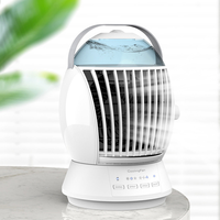 Petit ventilateur d'évaporation 24V intelligent de bureau Cooling Ice Mini ventilateur de refroidissement à tête tremblante portable avec télécommande