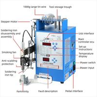 Machine à souder semi-automatique JD6205, compatibilité multi-spécifications de fils à souder, câble USB, soudage de bandes LED