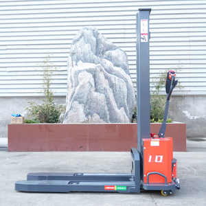 Taşınabilir Elektrikli Forklift, Bir Ton Taşıma Kapasiteli Kamyon İçin Tam Elektrikli Hidrolik Boşaltma Kendinden Kaldırmalı İstifleyici - Product Image 2