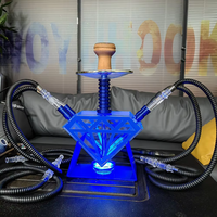 Chicha en acrylique exotique de qualité supérieure en gros, narguilé diamant, chicha complète