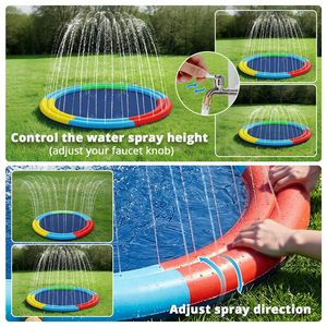 Divertido Tapete de Agua Extra Grande de 78 Pulgadas para Niños y Perros, Tapete de Juego con Rociador Antideslizante para Patio Trasero, Juguete Acuático para Exteriores - Product Image 6