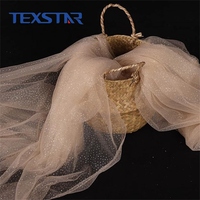 Tissu en tulle brillant 100 % polyester pour vêtements, nappes et chemin de table, certifié Oeko-Tex, vente en gros