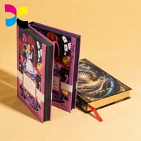 Livre relié personnalisé avec bords colorés pulvérisés, roman imprimé de qualité supérieure