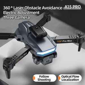 A15 New HD Dual Camera Drone Automatic Obstacle Avoidance Remote Control Drone Optical Flow Remote Control Helicopter