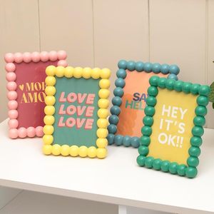 Marcos <span class=keywords><strong>de</strong></span> Fotos Personalizados Hechos a Mano con Cuentas Vibrantes, Rectangulares, Coloridos, Decorativos y Ornamentados, con Logotipo - Product Image 3