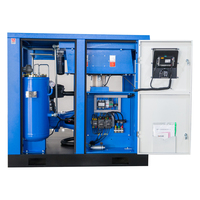 Kompresor Udara Sekrup Berpelumas Stasioner Hemat Energi 7.5KW 50HP dengan Motor & Mesin Kecepatan Tetap