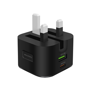 Mini Adaptador <span class=keywords><strong>de</strong></span> Carga Portátil Plegable con Enchufe del Reino Unido, USB Tipo C QC3.0, Carga Rápida, con Luz LED <span class=keywords><strong>de</strong></span> Carga para Teléfonos Celulares - Product Image 5