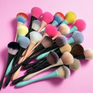 YRX Juego de Brochas de Maquillaje Personalizables de Marca Privada, Brocha Individual para Polvo, Mangos de Plástico, Pelo Sintético Suave para Rostro de Mujer - Product Image 1