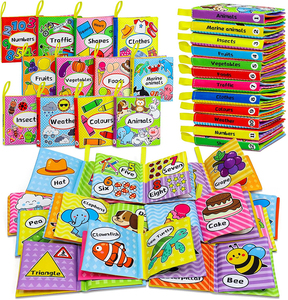 Juguetes Interactivos para Cochecito <span class=keywords><strong>de</strong></span> Bebé, Juguetes Suaves con Sonido, Libros <span class=keywords><strong>de</strong></span> Actividades con Sonido para Bebés y Niños Pequeños - Product Image 1