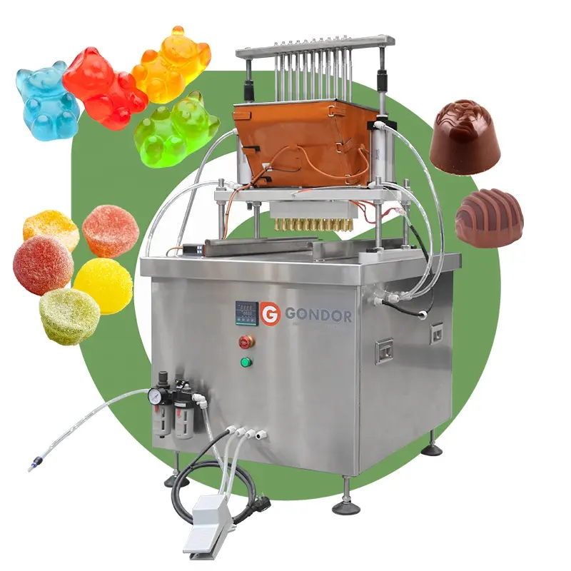 20 kg 150kg pro Stunde Schreibtisch Top Jelly Ball Toffee Make Form Maker Kleine weiche Gummibärchen Lutscher Maschine