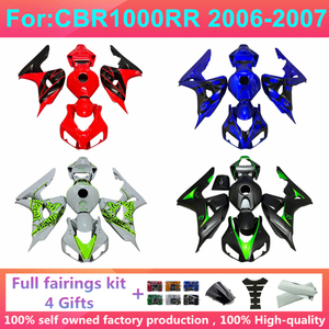 Kits de Carenado de Inyección para Motocicleta, Compatibles con HONDA CBR1000RR <span class=keywords><strong>CBR</strong></span> 1000RR CBR1000 RR 2006 <span class=keywords><strong>2007</strong></span> 06 07, Kit Completo de Carenado Zxmt - Product Image 2