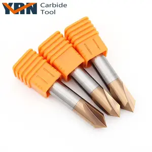 YRN 60/90/120 Độ Phay Cutter 3 Flute Chamfer Rắn Carbide End Mill