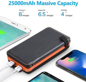 แบตเตอรี่สำรองพลังงานแสงอาทิตย์ 25000mah พาวเวอร์แบงค์ ชาร์จเร็ว พาวเวอร์แบงค์ 25000mah - Product Image 4
