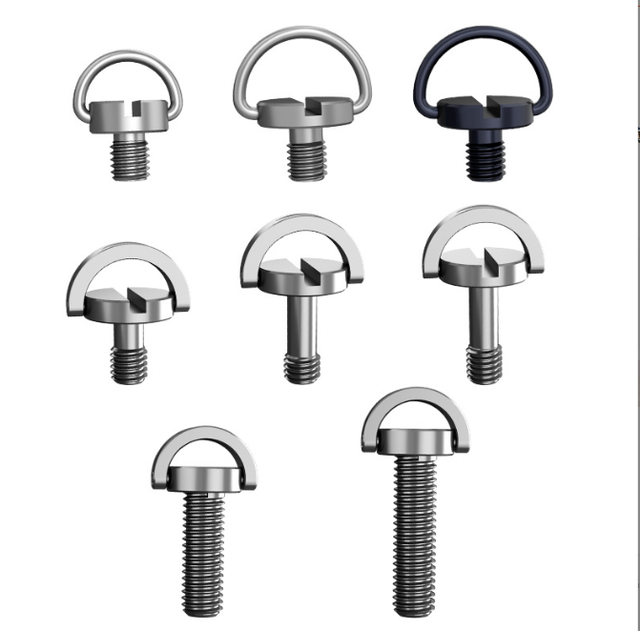 Stainless Steel Quick Install Release Wrist Strap Sling Camera Bolt with Rubber Washer 1/4"-20 Thread Camera Screws
