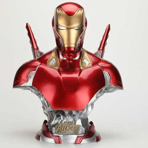 โมเดล Iron Man สไปเดอร์แมน,สินค้าปี MK50โมเดล Iron Man Anti-Hulk Bust GK Resin Avengers Bust Figurine Animated Movie Handyman