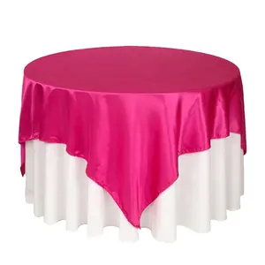 सुरुचिपूर्ण शैली के लिए लोगों में असंतोष बढ़ डिजाइन शादी की मेज झालर दौर वर्ग टेबल कपड़ा XYM-LO6