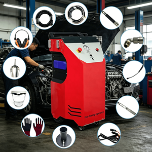 Nettoyeur <span class=keywords><strong>de</strong></span> moteur <span class=keywords><strong>de</strong></span> voiture par sablage <span class=keywords><strong>avec</strong></span> nettoyeur haute pression et PLC pour dégraissage à la glace sèche, élimine le carbone des compartiments des cylindres - Product Image 1
