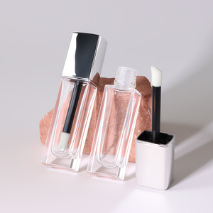 MLM Hot Sale OEM Custom 12ml Frosted Glass Lip Gloss <b>Bottle</b> <b>Brush</b> Applicator Concealer Foundation Liquid Packaging Wholesale - Product Image 4