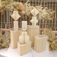 Colonnes Romaines de Mariage Pliables Promise, Piliers Colonnes Romaines en Papier pour Table de Mariage et Fleurs