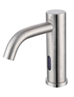 Robinet à capteur chromé en acier inoxydable 304 pour lavabo commercial OEM/ODM, avec une durée de vie allant jusqu'à 500 000 utilisations