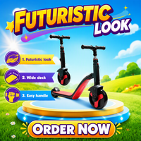 Trottinette d'équilibre 2-en-1 moderne pour enfants avec frein arrière