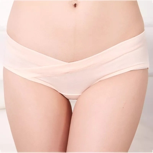 Biancheria intima di maternità di cotone 2002 a forma di U a vita bassa <span class=keywords><strong>slip</strong></span> gravidanza per donne incinte Plus Size mutandine vestiti - Product Image 2