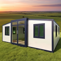 Maison Modulaire Préfabriquée de Haute Qualité 20ft 40ft, Maison Conteneur Pliable Extensible de Luxe Portable 2 3 Chambres en Acier