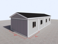 Casa Modular Prefabricada MHY de 20 pies/40 pies, Construcción Integrada, Techo a Dos Aguas, Tipo Contenedor