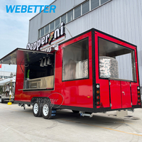 WEBETTER Personnalisé Barbecue Fumoir Remorque Mobile Cuisine Fast Food Camion Remorque Entièrement Équipée