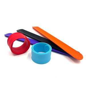 CCH Wholesale silicone wristbands pure color self-wrapping silicone activity wristbands - Product Image 1