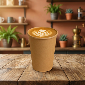 Custom Printed Biodegradable Eco-Friendly Single Wall Kraft/White Paper <b>Disposable</b> Coffee & Tea Beverage <b>Cups</b> 250ml - Product Image 1
