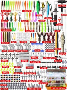 Nuevo Kit de Señuelos de Pesca de 547 Piezas, Señuelos Artificiales Crankbait, Minnow, Popper, Vib, Duros y Blandos, Hechos de ABS Resistente - Product Image 3