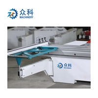 Scie à table coulissante ZK MJ90B Machine à couper le bois utilisée pour le travail du bois avec lame et moteur de composants centraux