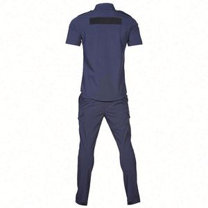 Nouvel ensemble d'uniformes de sécurité bleu marine pour la Chine : tenue formelle de garde (haut et pantalon) - Product Image 5