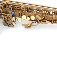 Vintage Series Eb Alto Saxophone with Abalone Inlay Gold Lacquer Finish Brass Body for Performance
