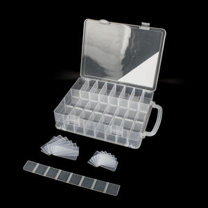 Vernis à ongles double face carré 29628 et organisateur de jouets avec 48 compartiments amovibles Boîte de rangement en plastique - Product Image 3