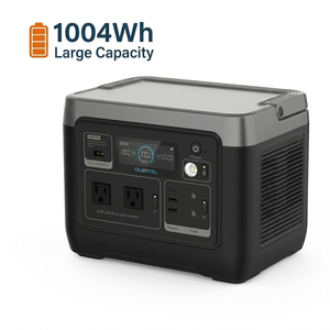 Générateur Solaire 1004Wh PH EU USA Stock Batterie Station d'Énergie Portable avec Charge Rapide 120V 220V P1000EPLUS QC PD Énergie Solaire S - Product Image 1