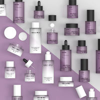 Ensemble de flacons en verre à fond épais personnalisés, 30 ml-120 ml, flacon pour toner, lotion, sérum, huile, pot de crème de 30 g, emballage cosmétique haut de gamme