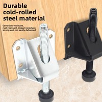 Pieds de meuble réglables robustes avec patins antidérapants, glissières de nivellement latérales pour armoires et meubles modernes minimalistes