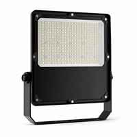 Projecteur LED d'extérieur avec support réglable et lentille en verre trempé pour terrains de sport et projets de stades