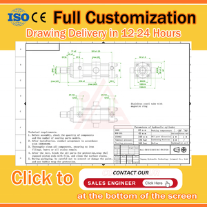 YGH1MS2_50_36_75A3X TOYOOKI Cylindre <span class=keywords><strong>TPC</strong></span> KYC HORIUCHI SMC YAGANG Cylindre hydraulique en acier à double action 500 mm 160 bars de pression - Product Image 2