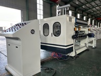 Machine à fabriquer du carton ondulé à 2 couches, entraînée par un moteur PLC, 15 kW, haute capacité, 70 pièces/min, pour usine de fabrication