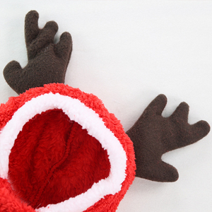 Disfraz <span class=keywords><strong>de</strong></span> Navidad para mascotas, <span class=keywords><strong>ropa</strong></span> <span class=keywords><strong>de</strong></span> lana Coral con sombrero, y gatitos para cachorros, novedad <span class=keywords><strong>de</strong></span> <span class=keywords><strong>2022</strong></span> - Product Image 6