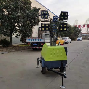 Storike Mobile Light Tower 7M 9LED Automatic Lift Outdoor Emergency Lighting <b>Battery</b> Powered DC <b>24V</b> - Product Image 2